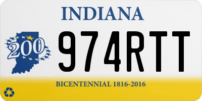 IN license plate 974RTT