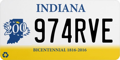 IN license plate 974RVE