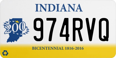 IN license plate 974RVQ