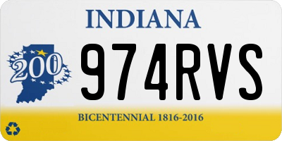IN license plate 974RVS