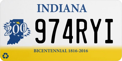 IN license plate 974RYI