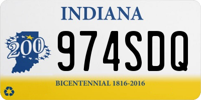 IN license plate 974SDQ