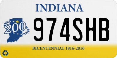IN license plate 974SHB