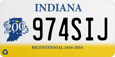 IN license plate 974SIJ