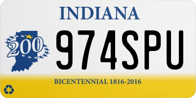 IN license plate 974SPU