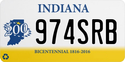 IN license plate 974SRB