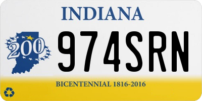 IN license plate 974SRN