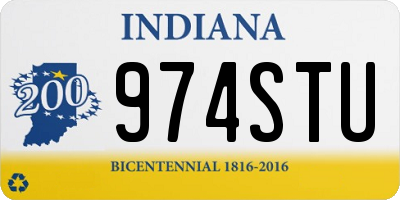 IN license plate 974STU