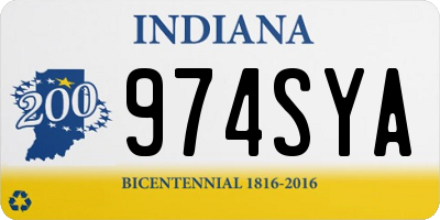 IN license plate 974SYA