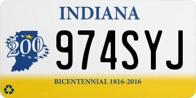 IN license plate 974SYJ