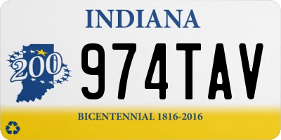 IN license plate 974TAV