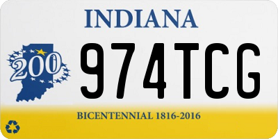 IN license plate 974TCG