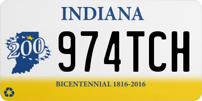 IN license plate 974TCH