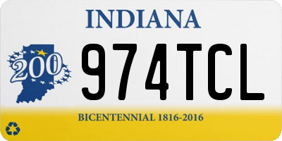 IN license plate 974TCL