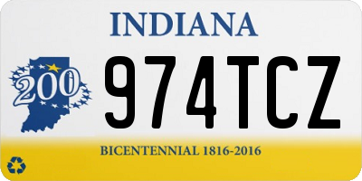 IN license plate 974TCZ