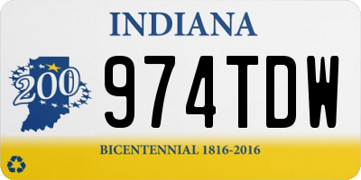 IN license plate 974TDW