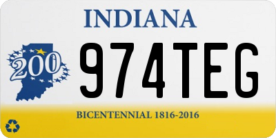 IN license plate 974TEG