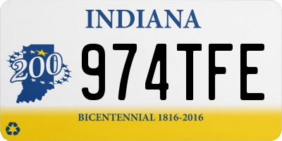IN license plate 974TFE