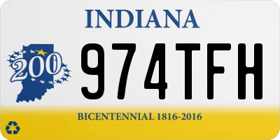 IN license plate 974TFH