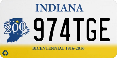 IN license plate 974TGE