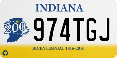 IN license plate 974TGJ