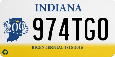 IN license plate 974TGO