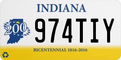 IN license plate 974TIY