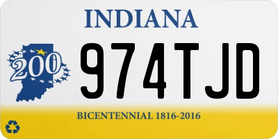 IN license plate 974TJD