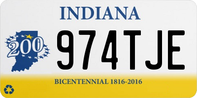 IN license plate 974TJE