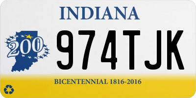 IN license plate 974TJK