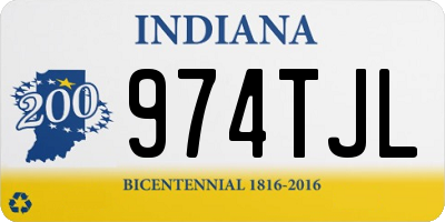 IN license plate 974TJL