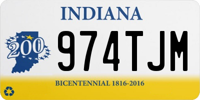 IN license plate 974TJM