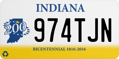 IN license plate 974TJN