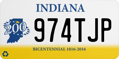 IN license plate 974TJP
