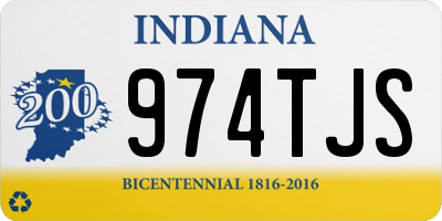 IN license plate 974TJS