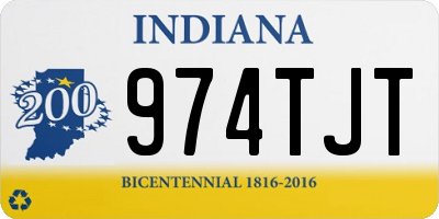 IN license plate 974TJT