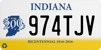 IN license plate 974TJV