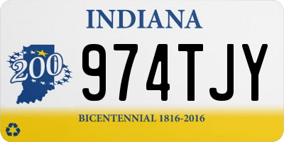 IN license plate 974TJY