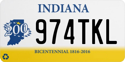IN license plate 974TKL
