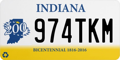 IN license plate 974TKM