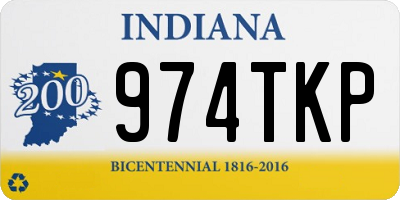 IN license plate 974TKP