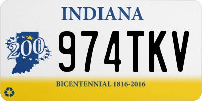 IN license plate 974TKV