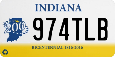 IN license plate 974TLB