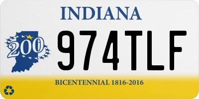 IN license plate 974TLF