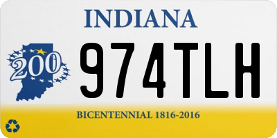 IN license plate 974TLH