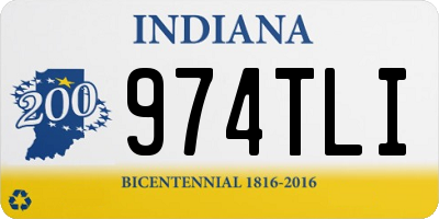 IN license plate 974TLI