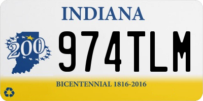 IN license plate 974TLM