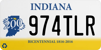 IN license plate 974TLR
