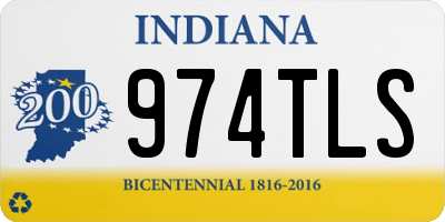 IN license plate 974TLS