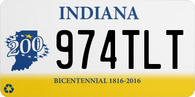 IN license plate 974TLT